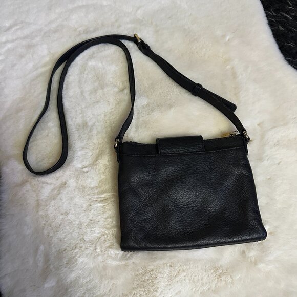 Michael Kors Fulton Large Black Pebbled Leather Crossbody Bag - Picture 3 of 15